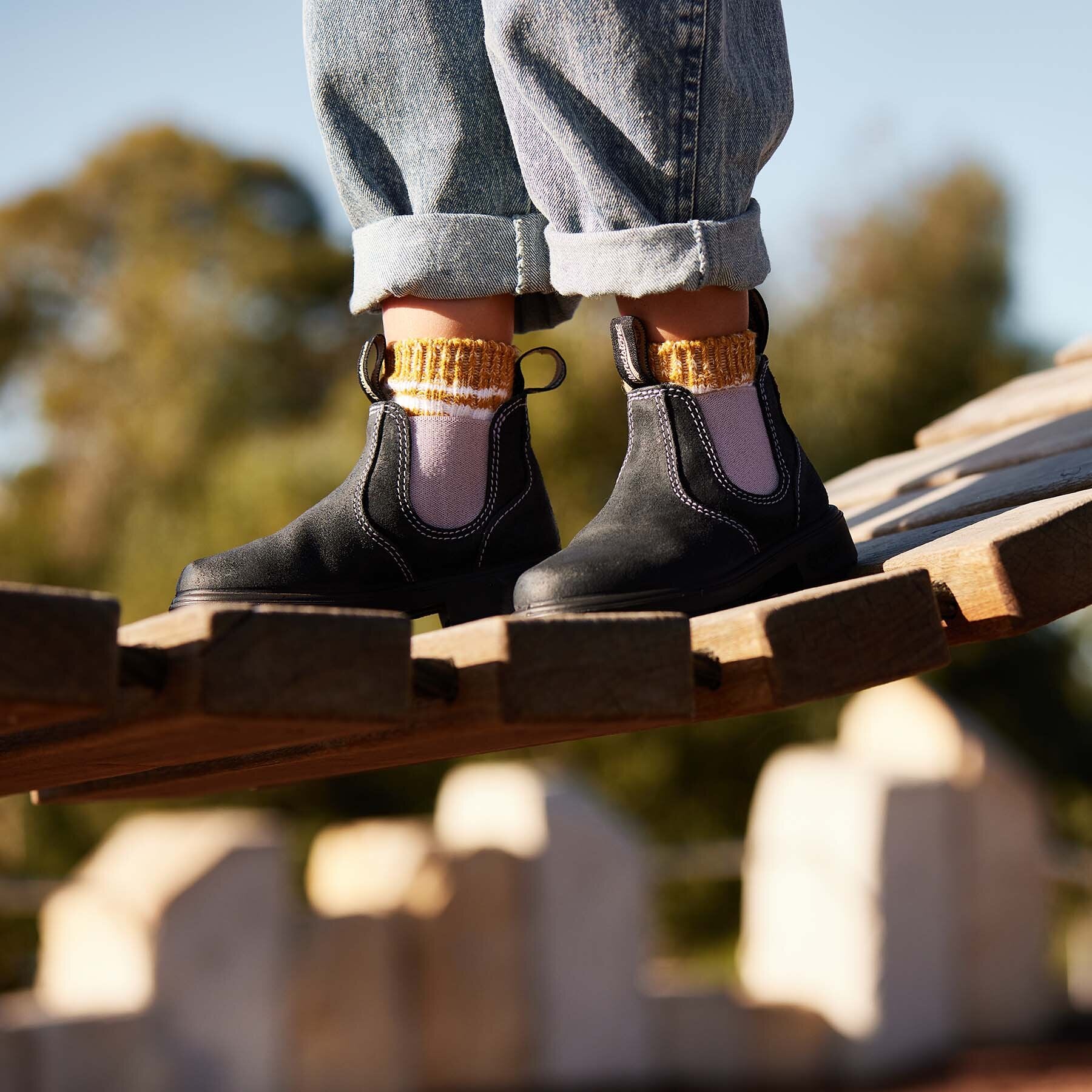 Blundstone 2195 Blue Kid Suede Boots