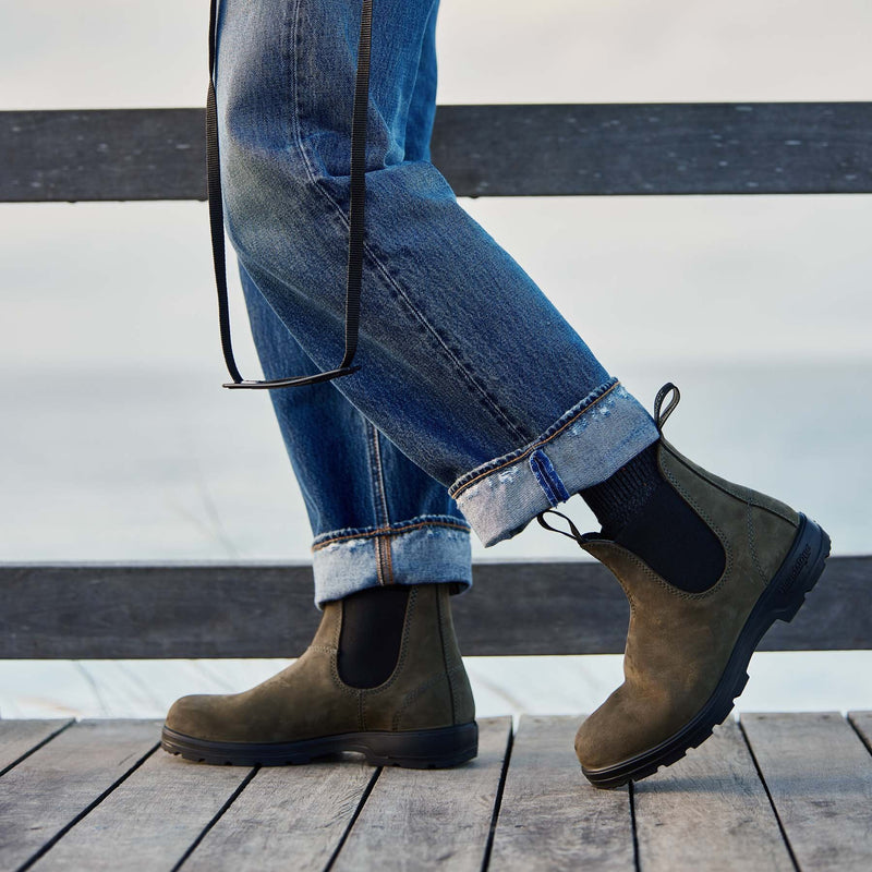 Blundstone 2442 Green Unisex Nubuck Boots